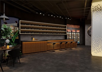 杭州工業(yè)風酒吧裝修設計案例效果圖